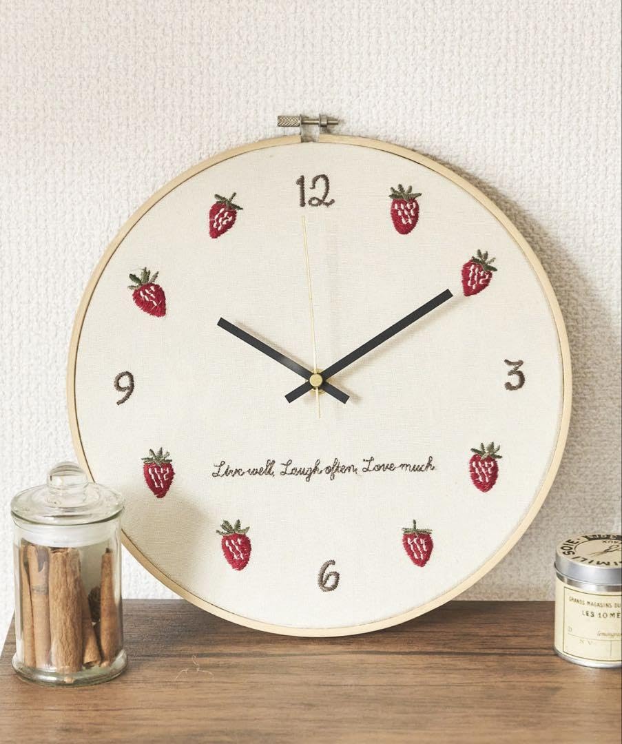 刺繍　壁掛け時計　ぶりこ付き 刺繍 壁掛け時計 ぶりこ付き 刺繍 時計」の人気商品一覧 | 安い商品を